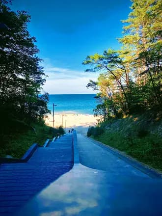 Dostęp do plaży z Apartamentu Tramontana